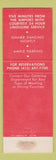 Matchbook Cover - Thunder Bolt Hotel Millbrae CA