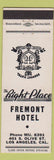 Matchbook Cover - Fremont Hotel Los Angeles CA