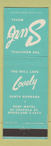 Matchbook Cover - Surf Motel Santa Barbara CA