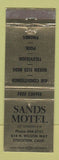 Matchbook Cover - Sands Motel Stockton CA