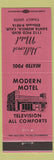 Matchbook Cover - Hillcrest Motel Santa Monica CA WEAR