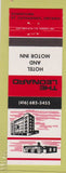 Matchbook Cover - Leonard Hotel Motor Inn St Catharines ON