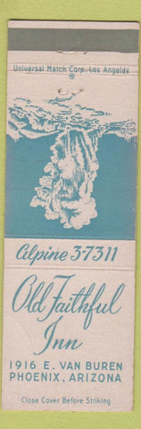 Matchbook Cover - Old Faithful Inn Phoenix AZ WEAR