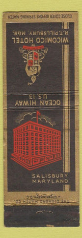 Matchbook Cover - Wicomico Hotel Salisbury MD