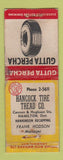Matchbook Cover - Gutta Percha Tires Hamilton ON WORN BOBTAIL