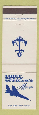 Matchbook Cover - Chief Petty Officer's Mess Navy