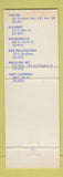 Matchbook Cover - US Air Force Recruiting Canton Steubenville OH Wheeling WV