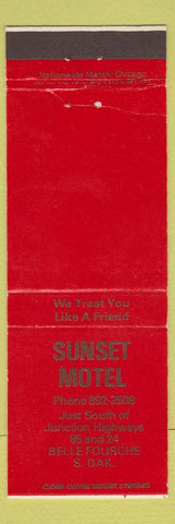 Matchbook Cover - Sunset Motel Belle Fourche SD