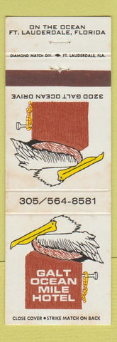Matchbook Cover - Galt Ocean Mile Hotel Fort Lauderdale FL WEAR