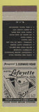 Matchbook Cover - Hotel Lafayette Marietta OH