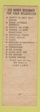 Matchbook Cover - Lake Lawn Lodge Delavan Lake WI