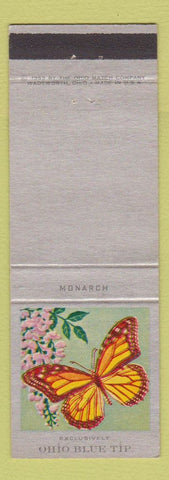 Matchbook Cover - Ohio Blue Tip Butterfly Monarch