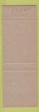 Matchbook Cover - Laytons Snack Bar Turor NS