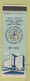 Matchbook Cover - Donald Sharp Memorial Hospital San Deigo CA WEAR