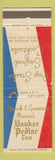Matchbook Cover - Frank and Genevieve Muscia's Yankee Pedlar Inn Toluca Lake CA