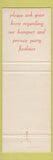 Matchbook Cover - Frank and Genevieve Muscia's Yankee Pedlar Inn Toluca Lake CA
