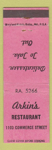 Matchbook Cover - Aikin's Restaurant Deli