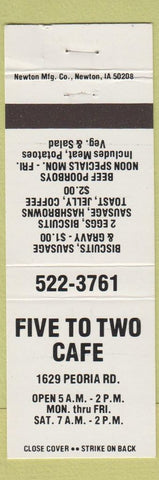 Matchbook Cover - Five to Two Cafe
