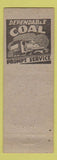 Matchbook Cover - Hibbler Barnes Coal Chattanooga TN Cocker Spaniel