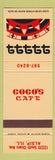 Matchbook Cover - Coco's Cafe Alsip IL