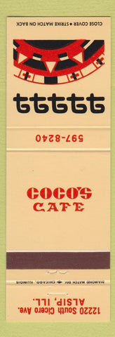 Matchbook Cover - Coco's Cafe Alsip IL