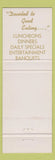 Matchbook Cover - Captain's Quarters Kettle Restaurant Anaheim CA WEAR