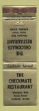 Matchbook Cover - Checkmate Restaurant Bangor ME WEAR