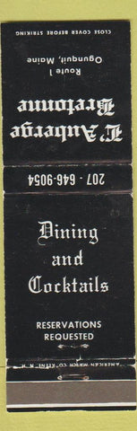 Matchbook Cover - L Auberge Bretonne Ogunquit ME WEAR