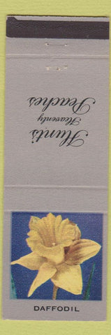 Matchbook Cover - Hunts Peaches Flowers Daffodil