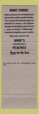 Matchbook Cover - Hunts Peaches Flowers Daffodil