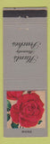 Matchbook Cover - Hunts Peaches Flowers Rose