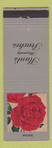 Matchbook Cover - Hunts Peaches Flowers Rose