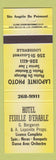 Matchbook Cover - Hotel Feuille D Erable Louisveille QC YELLOW
