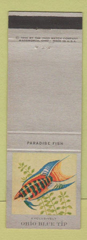 Matchbook Cover - Ohio Blue Tip Matches Fish Paradise Fish
