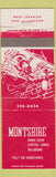 Matchbook Cover - Montshire Restaurant West Lebanon NH