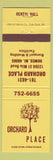 Matchbook Cover - Orchard Place Romeo MI