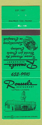 Matchbook Cover - Roussel's Restaurant LA Place LA