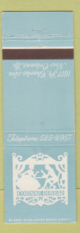 Matchbook Cover - Corinne Dunbar New Orleans LA