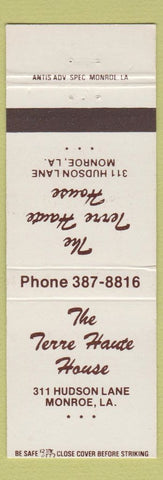 Matchbook Cover - Terre Haute House Monroe LA