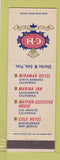 Matchbook Cover - Cole Hotels Albuquerque Los Angeles Sacramento Santa Barbara