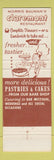 Matchbook Cover - Morris Bauman's Claremont Restaurant Verona NJ