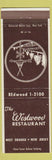 Matchbook Cover - Westwood Restaurant West Orange NJ