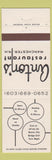 Matchbook Cover - Anton's Restaurant Manchester NH