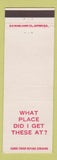 Matchbook Cover - Hector's Kitchen Rye NH