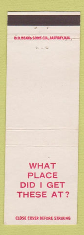Matchbook Cover - Hector's Kitchen Rye NH