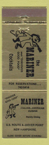 Matchbook Cover - Mariner Italian Restaurant Dover Point NH