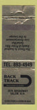 Matchbook Cover - Back Track Restaurant Salem NH WEAR