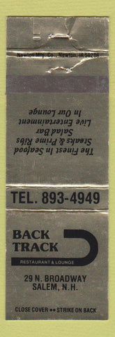Matchbook Cover - Back Track Restaurant Salem NH WEAR