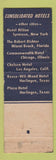 Matchbook Cover - Chelsea Hotel Los Angeles CA