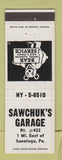 Matchbook Cover - Sawchuk's Garage Sanatoga PA WHITE